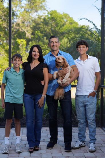Eric, wife Julia and children