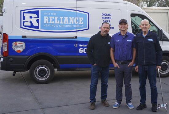 Three generations of Reliance Heating & Air Conditioning. 