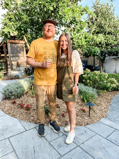 (Credit: Courtesy Greenhouse Aleworks) Greenhouse Aleworks owners Lauren and Travis Banks.