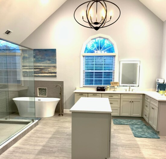 Gorgeous master bath with closet full reno