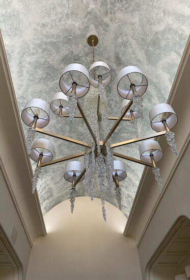 Custom Chandelier and ceiling