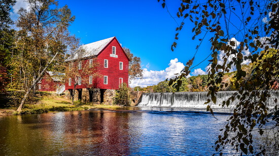 The beautiful and famous Starr's Mill. Photo by jondavatzphoto.