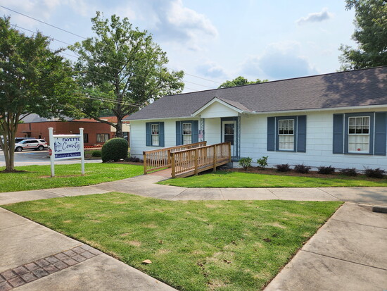 The former Margaret Mitchell Library and current Fayette County Historical Society.