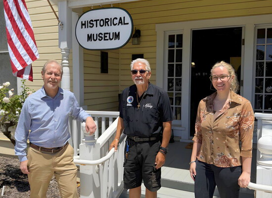 The Redondo Beach Historical Museum team (pictured L-R): Jack Meyer, Tony Morejon, and Katrina Clugston.