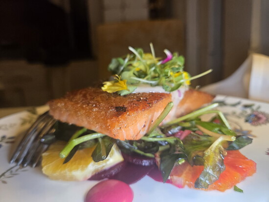 Salmon at Waterwheel. Photo Credit: Jennifer Waldera