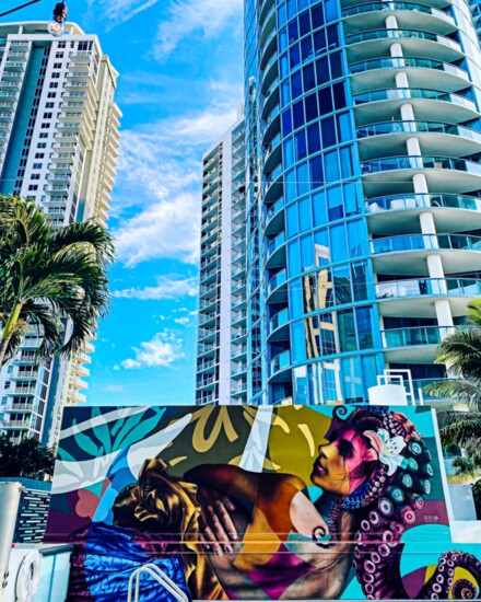  While visiting, grab a cocktail and check out the pool deck’s urban cityscape as well as the incredible lady octopus mural by local artist, Danny Doya.