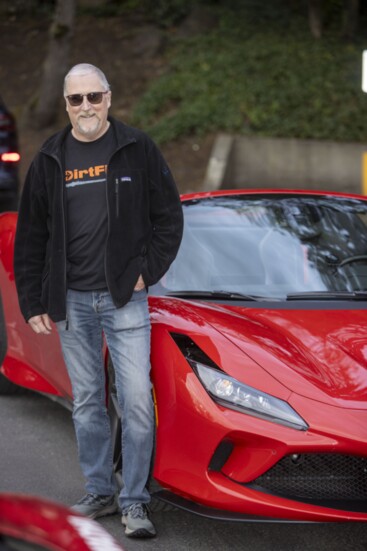Mike Gallatin and 2022 Ferrari F8 Spider