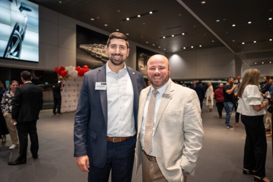 Anthony Rizzo and Jack Daniels Porsche General Manager Peter Helou