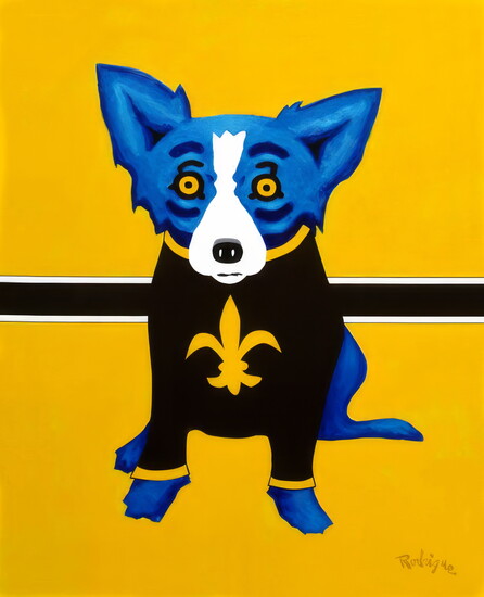 Blue-Dog-Saint by George Rodrigue, 2006