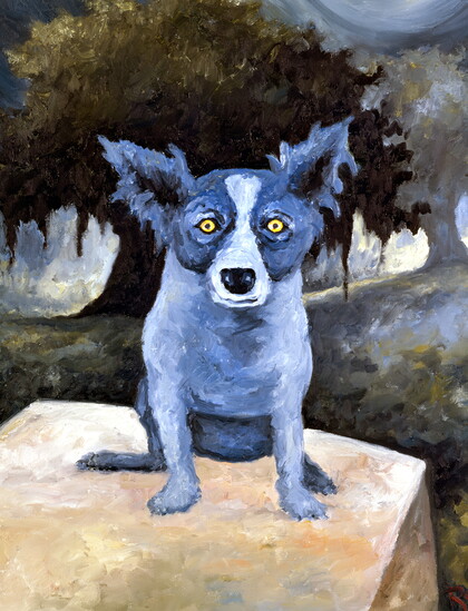 Cosmos Dog by George Rodrigue, 1989
