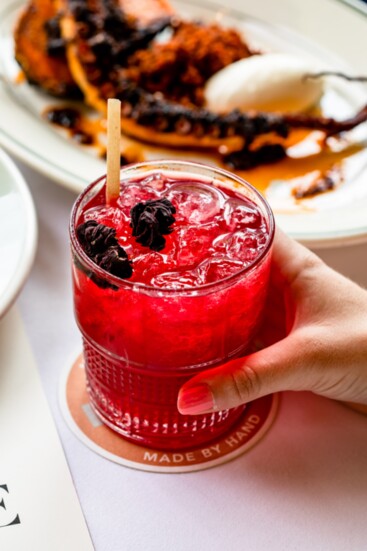 Flora, Brunch Hibiscus Margarita. Photo by Kirsten Gilliam 