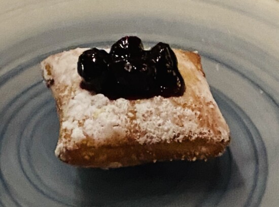 Beignets with berries / Photo by Becky Diamond