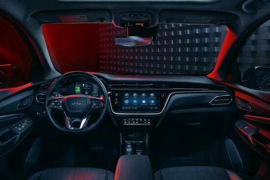 The Chevy Bolt EUV intuitive infotainment system seamlessly connects with smartphones, ensuring constant connectivity and entertainment throughout the journey.