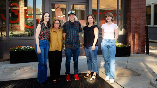 Whitney Sanders, Robin Easter Reeves, Benjamin Finch, Caroline Herron, Lauren Favier. Not pictured on maternity leave is Tommi Sharp Gil