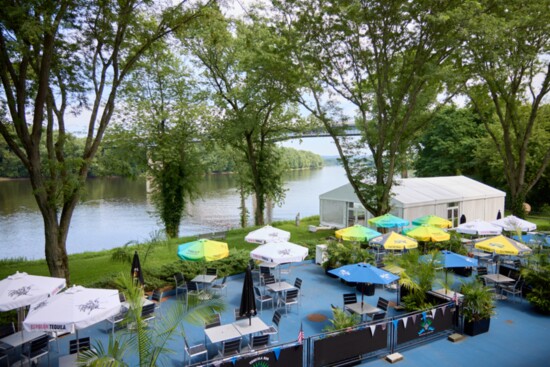 Tequila Rio's patio overlooks the Connecticut River with sweeping views all the way to Glastonbury.