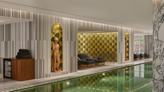Spa pool at Bvlgari. Photo courtesy of Bvlgari.