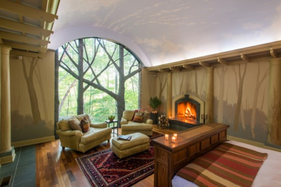 Camping Cottage living room. Photo courtesy of Winvian Farm