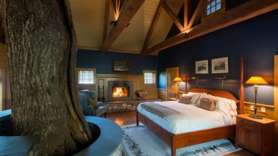 Charter Oak Cottage bedroom. Photo courtesy of Winvian Farm
