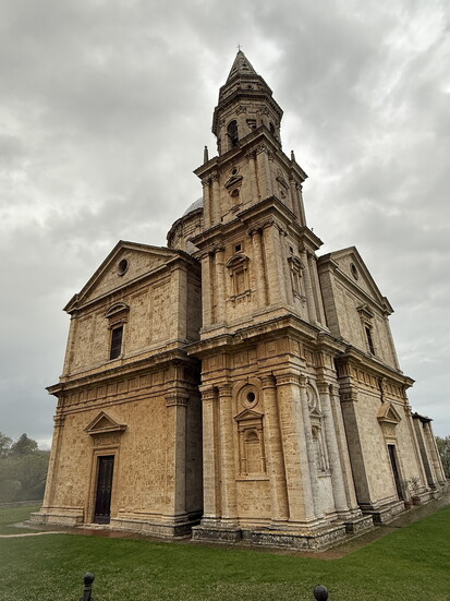 The Church of San Biagio sits outside the city walls of Montepulciano.