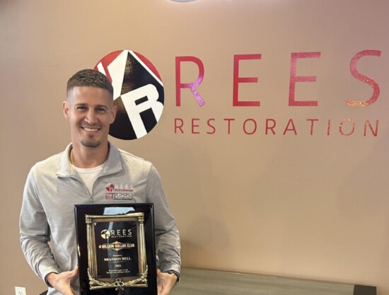 Congratulations to Rees Restoration's most recent “Salesman of the Year,” Brandon Bell.