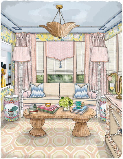 Rendering by Barbara Lewis