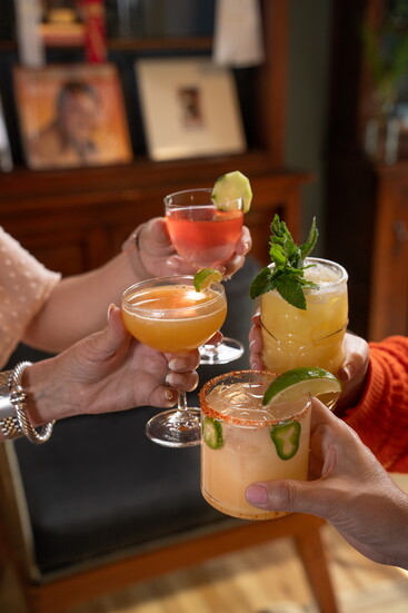 Drinks at Dietz Distillery.