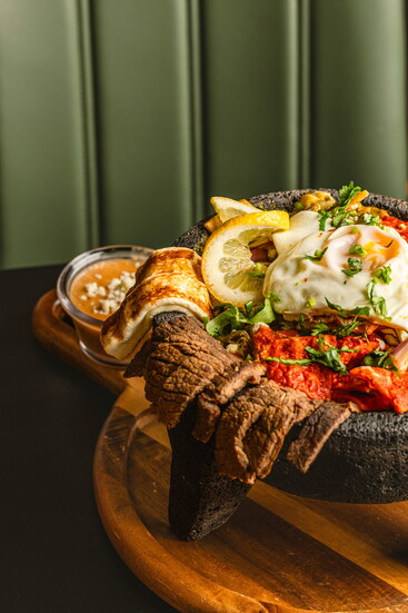 Chilaquiles en Molcajete