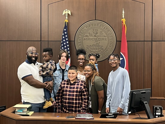 Family adoption ceremony