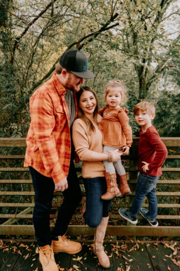 Drew, Bethany and their two children