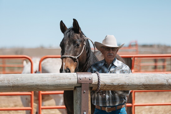 Don Hijar with one of his horses