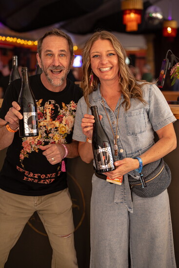Jackie Elo & co-owner of Sleight of Hand Cellars, Trey Busch