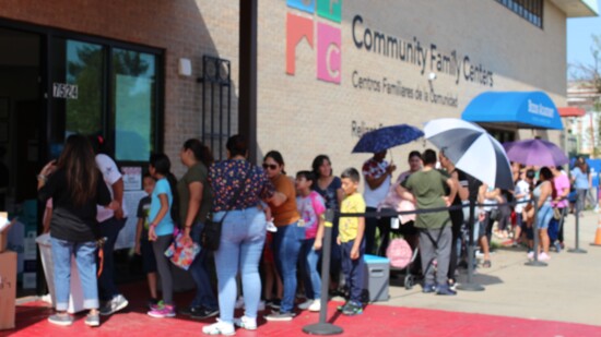 Community Family Centers' back to school event. Photo courtesy of Community Family Centers