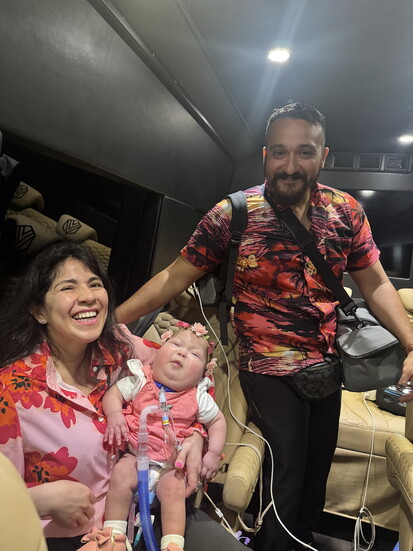 Luna Camacho, the very first patient Dream Rydes provided a ride to. Photo courtesy of Dream Rydes