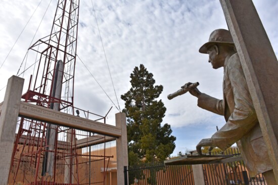 Statue of Robert H. Goddard at the Roswell Museum and Art Center