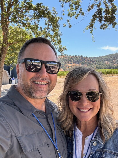 Deep Roots founder, Dana Gurela and husband Todd 