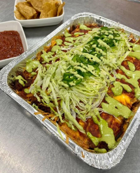 Peach of a Party Beef Taco Casserole