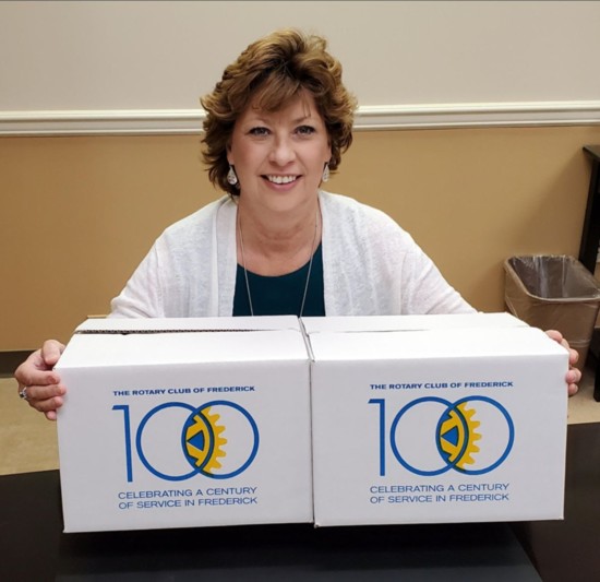 LIsa Coblentz led the project that provided care boxes to various nonprofits in the community. 