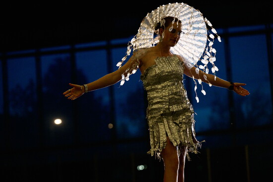 2025 VISION. Designer/Model: Kaia Chopra. Photo credit: Joe Kline