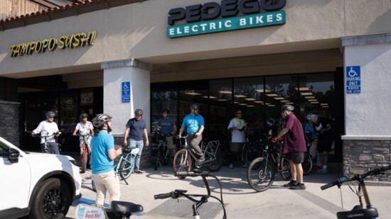 Locals meeting for a fun ride.