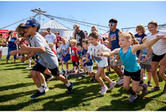 Runners of all ages participating in the 2024 Red White and Brew event!