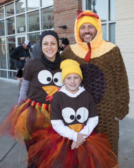 Colorful Thanksgiving attire is a staple at the Indian Lake Loop.