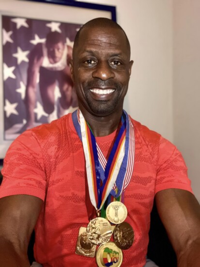 Antonio's multiple Olympic medals