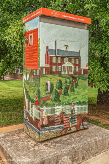 “East Tennessee Female Institute, circa 1828” (painted 1960, Russell Briscoe) located at Henley St and W Cumberland.