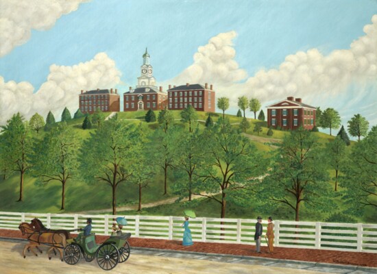 “University of Tennessee, circa 1865” (painted 1959, Russell Briscoe)