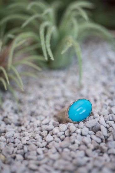 Sleeping Beauty turquoise ring. Arizona-sourced turquoise set in .925 sterling silver | $160