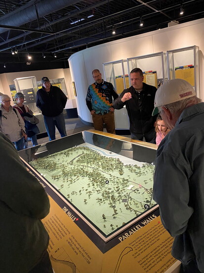 Fort Ancient archeology tour with Bill Kennedy. Courtesy of the Ohio History Connection.