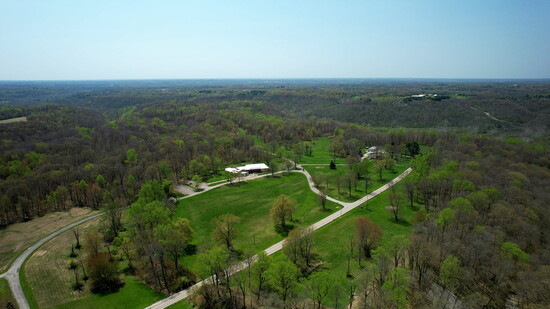 Fort Ancient exterior aerial view. Courtesy of the Ohio History Connection.