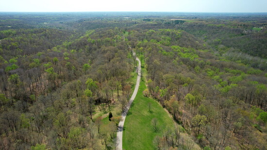 Fort Ancient exterior aerial view. Courtesy of the Ohio History Connection.
