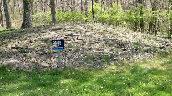 Fort Ancient calendar marking mound. Courtesy of the Ohio History Connection.