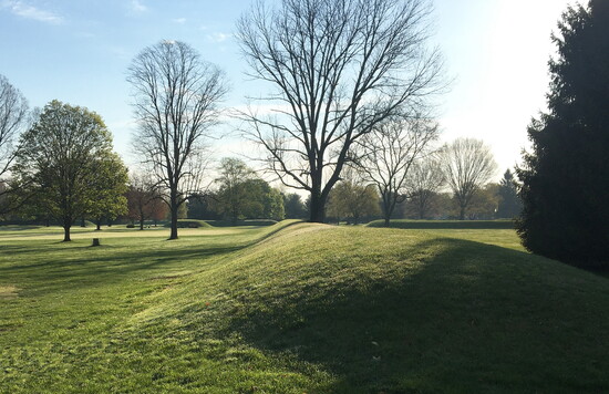 Octagon wall sideview.  Courtesy of the Ohio History Connection.